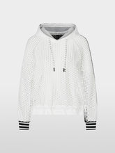 Load image into Gallery viewer, Marc Cain Mesh Sweatshirt in Black and White
