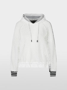 Marc Cain Mesh Sweatshirt in Black and White