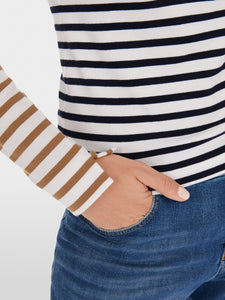 Marc Cain Long Sleeve Striped Top