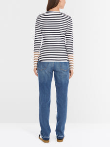 Marc Cain Long Sleeve Striped Top