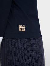 Load image into Gallery viewer, Marc Cain Colour Block Polo in Navy
