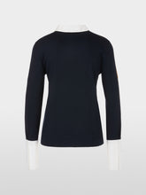 Load image into Gallery viewer, Marc Cain Colour Block Polo in Navy
