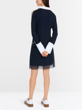 Load image into Gallery viewer, Marc Cain Colour Block Polo in Navy
