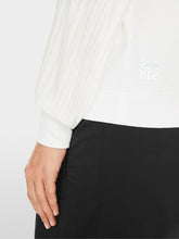 Load image into Gallery viewer, Marc Cain Pleated Sleeve Top in Off White
