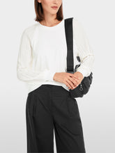 Load image into Gallery viewer, Marc Cain Pleated Sleeve Top in Off White
