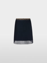 Load image into Gallery viewer, Marc Cain Pleated Net Skirt in Navy
