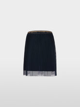 Load image into Gallery viewer, Marc Cain Pleated Net Skirt in Navy
