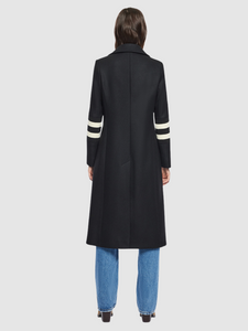 HiSO Yvette Woven Coat in Black