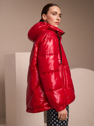 Marc Cain Puffer Jacket in Red