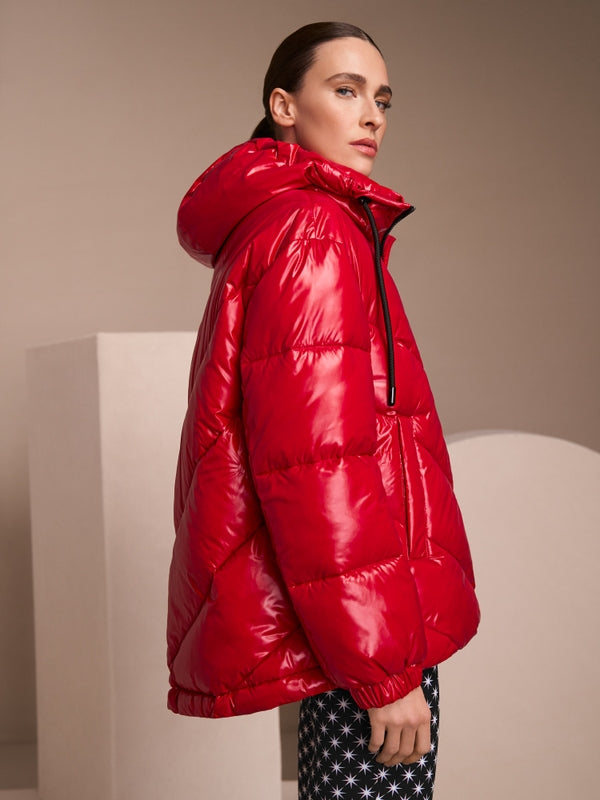 Marc Cain Puffer Jacket in Red