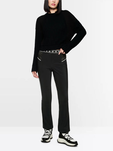 Marc Cain Flared Pull On Pants in Black