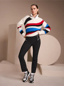 Marc Cain Flared Pull On Pants in Black