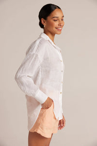 Bella Dahl Linen Boyfriend Button Down Shirt