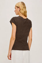 Load image into Gallery viewer, Rails Gabbie Top in Onyx Cocoa Stripe
