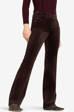Load image into Gallery viewer, Cambio Paris Flared Baby Cord Pants in Dark Chocolate Brown
