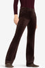 Cambio Paris Flared Baby Cord Pants in Dark Chocolate Brown