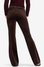 Load image into Gallery viewer, Cambio Paris Flared Baby Cord Pants in Dark Chocolate Brown
