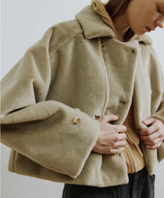 Load image into Gallery viewer, Molliolli Cley Cropped Faux Fur Jacket in Mink

