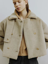 Load image into Gallery viewer, Molliolli Cley Cropped Faux Fur Jacket in Mink
