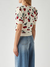 Load image into Gallery viewer, Twinset Cotton Sweater with Cherry Print

