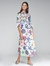 Load image into Gallery viewer, Vilagallo Brenda Dress in Multicolour Voile
