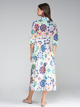 Load image into Gallery viewer, Vilagallo Brenda Dress in Multicolour Voile
