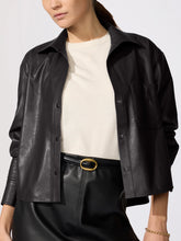 Load image into Gallery viewer, Brochu Walker Everyday Cropped Vegan Leather Shirt
