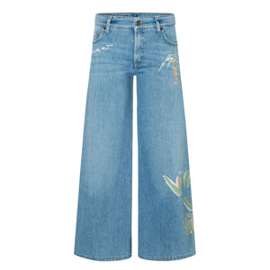 Cambio Palazzo Cropped Jeans in Summer Love