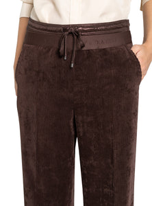 Cambio Ava Double Jog Pant in Coffee