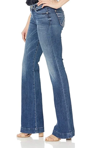 7 For All Mankind Dojo Tailorless Jeans in Lake Blue