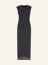 Load image into Gallery viewer, Marc Aurel Polk-a-dot Mesh Dress in Black
