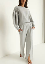 Load image into Gallery viewer, Nation LTD. Lincoln Front Slit Pant in Heather Grey
