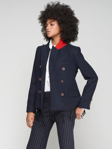 Vilagallo Flecos Jacket in Navy
