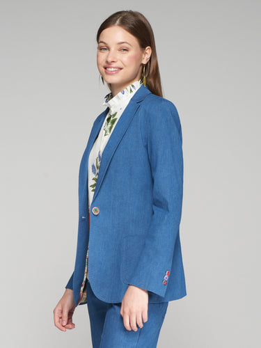 Vilagallo Harlow Jacket in Azul