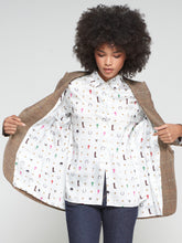 Load image into Gallery viewer, Vilagallo Sophia Blazer in Brown Herringbone
