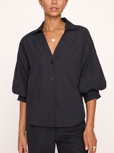 Brochu Walker The Kate Shirt in Black Onyx