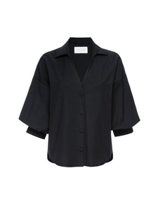 Brochu Walker The Kate Shirt in Black Onyx