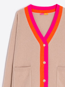 Vilagallo Alina Cardigan in Camel