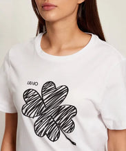 Load image into Gallery viewer, LIU JO Lucky T-Shirt in White
