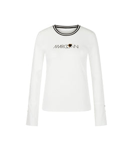 Marc Cain Long Sleeve Top in Off White