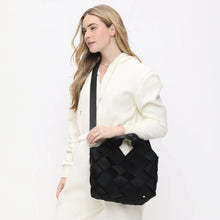 Load image into Gallery viewer, Sol And Selene Resilience Woven Neoprene Tote in Black
