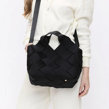 Load image into Gallery viewer, Sol And Selene Resilience Woven Neoprene Tote in Black
