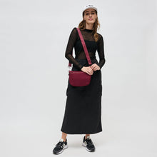 Load image into Gallery viewer, Sol And Selene Ethereal Woven Neoprene Belt Bag in Wine
