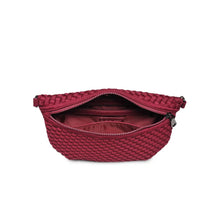 Load image into Gallery viewer, Sol And Selene Ethereal Woven Neoprene Belt Bag in Wine
