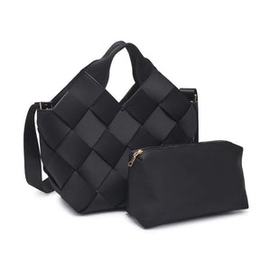 Sol And Selene Resilience Woven Neoprene Tote in Black