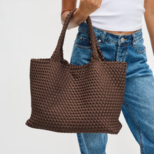 Load image into Gallery viewer, Sol And Selene Sky&#39;s The Limit Large Tote Bag in Chocolate
