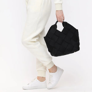 Sol And Selene Resilience Woven Neoprene Tote in Black