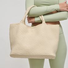 Load image into Gallery viewer, Sol And Selene Sky's The Limit Large Tote in Cream
