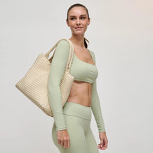 Load image into Gallery viewer, Sol And Selene Sky's The Limit Large Tote in Cream
