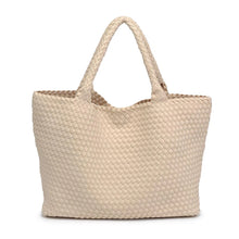 Load image into Gallery viewer, Sol And Selene Sky's The Limit Large Tote in Cream
